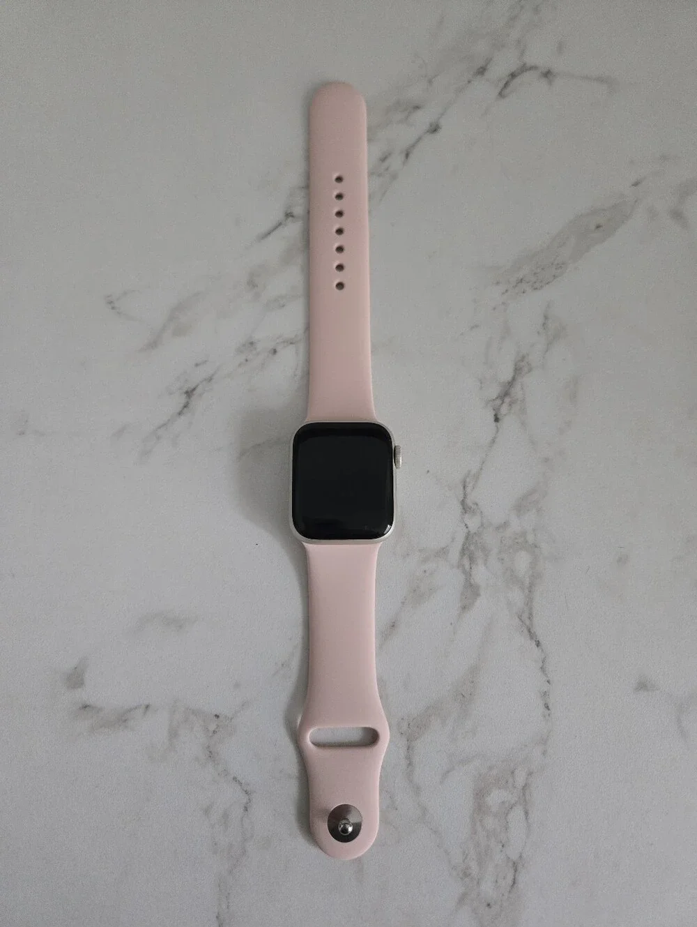 Used Apple Watch S5 40mm Aluminum Case Silver With Pink Band